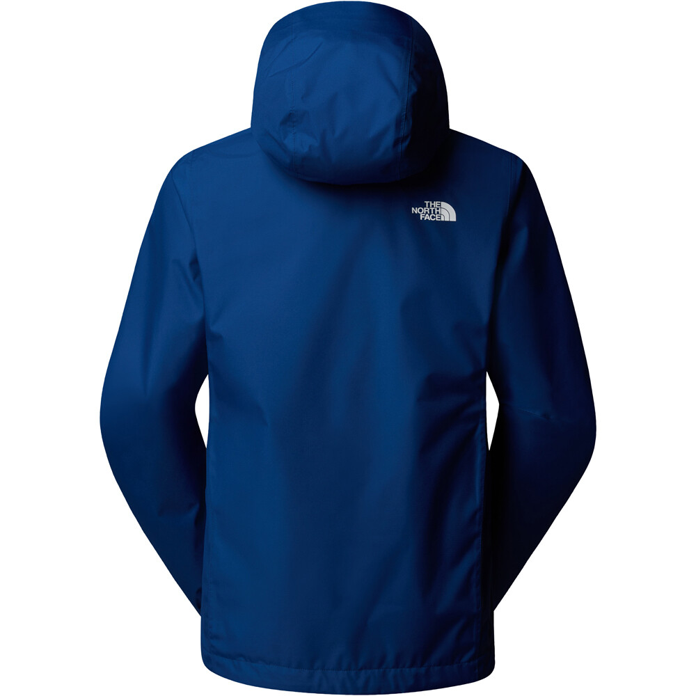 The North Face chaqueta impermeable mujer QUEST AZUL vista detalle