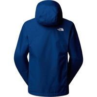 The North Face chaqueta impermeable mujer QUEST AZUL vista detalle