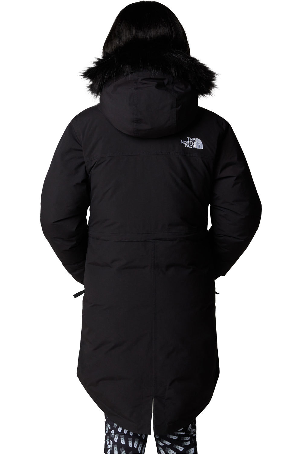 The North Face chaqueta impermeable niño ARTIK NEGRO vista trasera