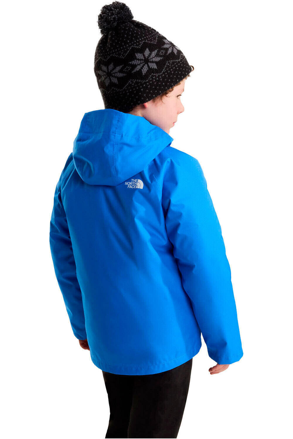 The North Face chaqueta impermeable niño PERRITO 4-N-1 AZUL vista trasera