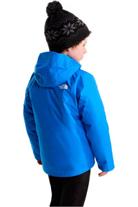 The North Face chaqueta impermeable niño PERRITO 4-N-1 AZUL vista trasera