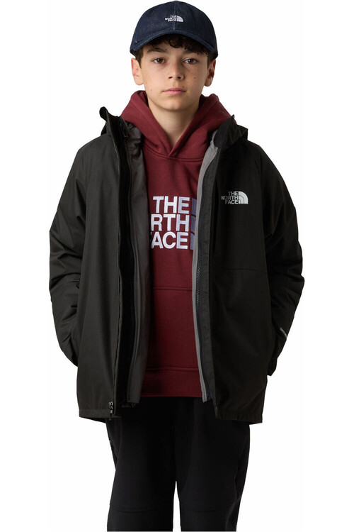 The North Face chaqueta impermeable niño PERRITO 4-N-1 MARRON