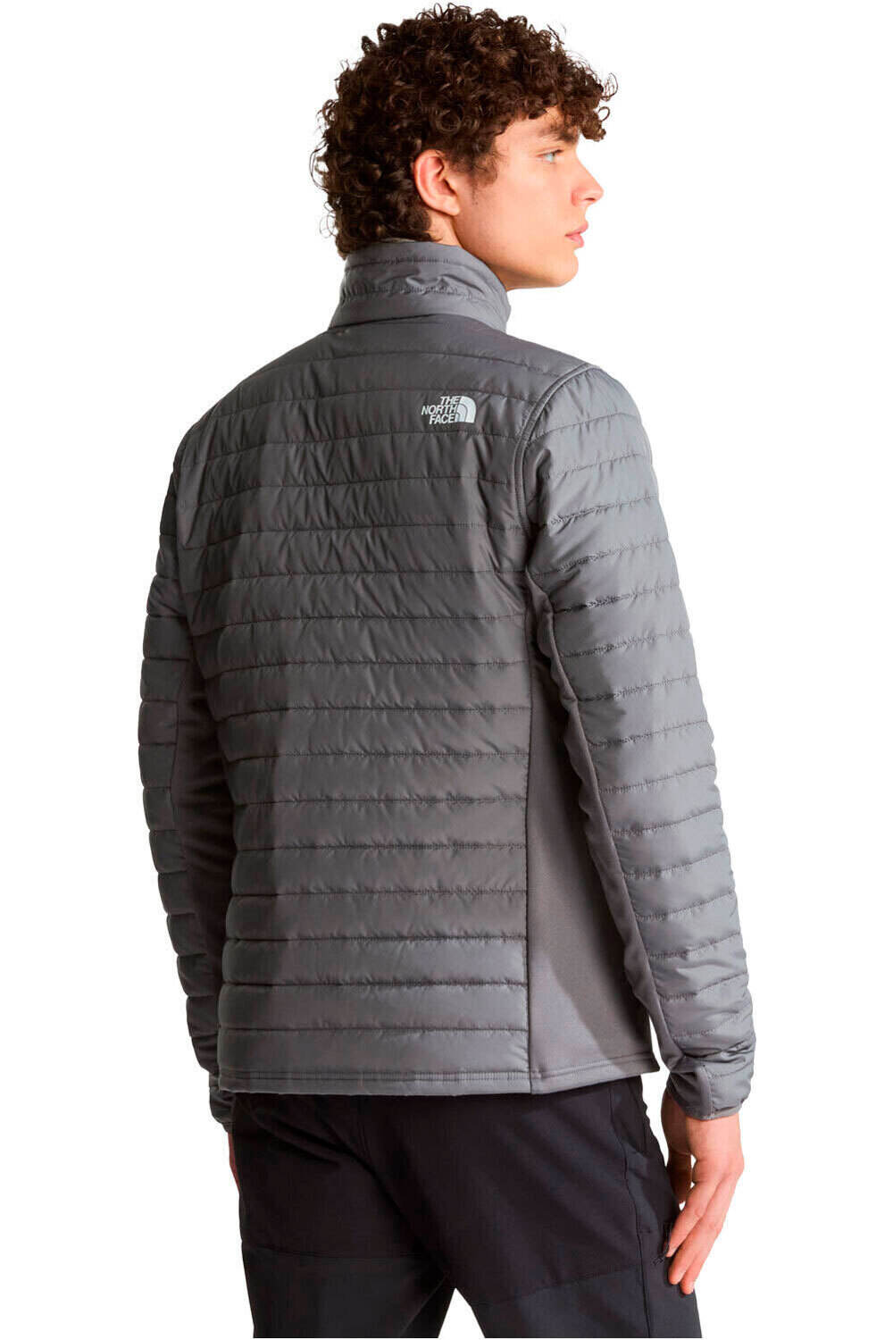 The North Face chaqueta outdoor hombre CANYONLANDS HYBRID GRIS vista trasera