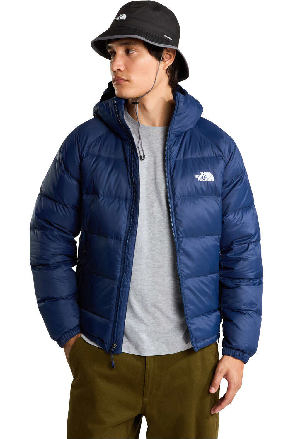 The North Face chaqueta outdoor hombre M HYDRENALITE DOWN HOODIE AZUL vista detalle