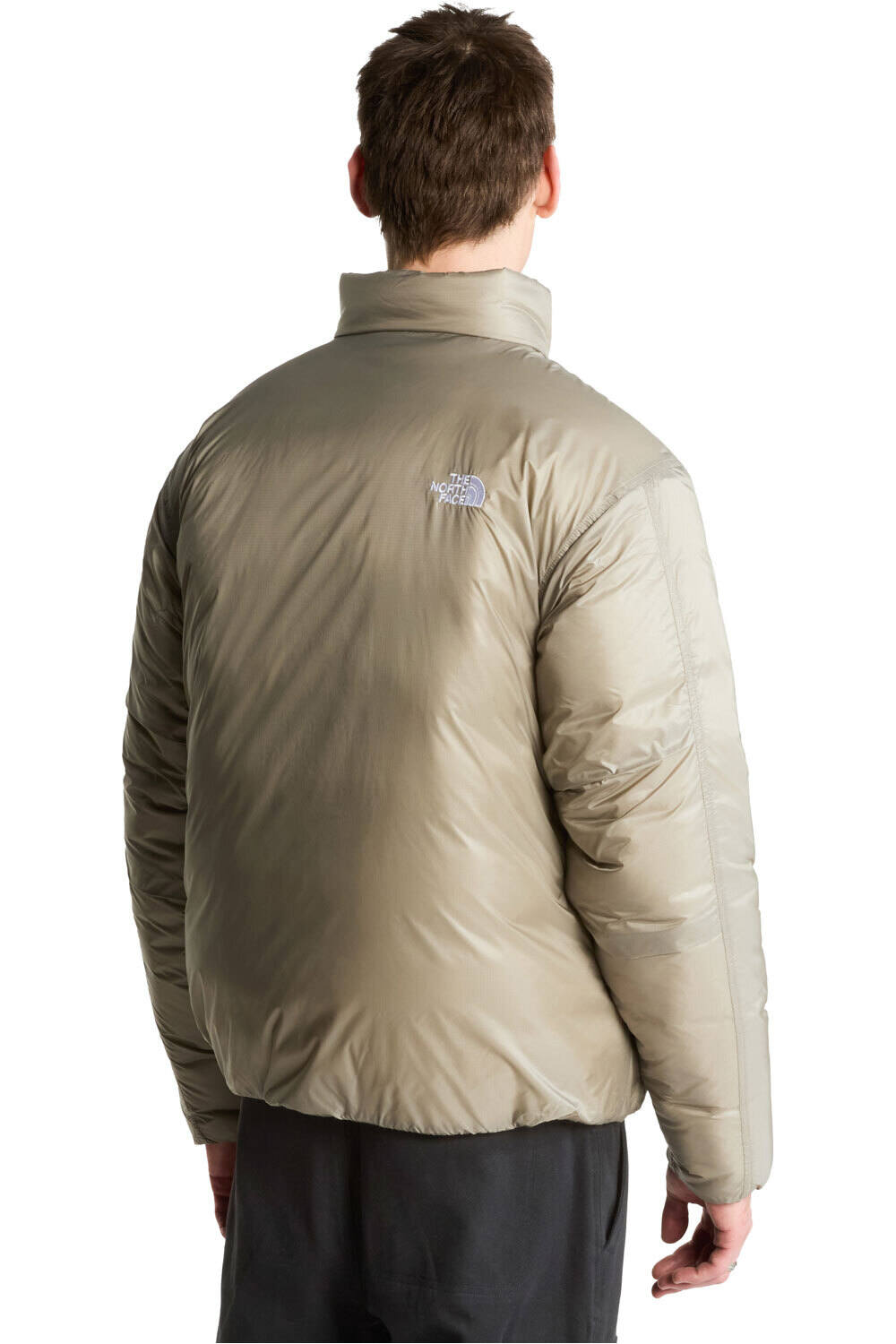 The North Face chaqueta outdoor hombre M PERTEX EXPLORE JACKET GRIS vista trasera