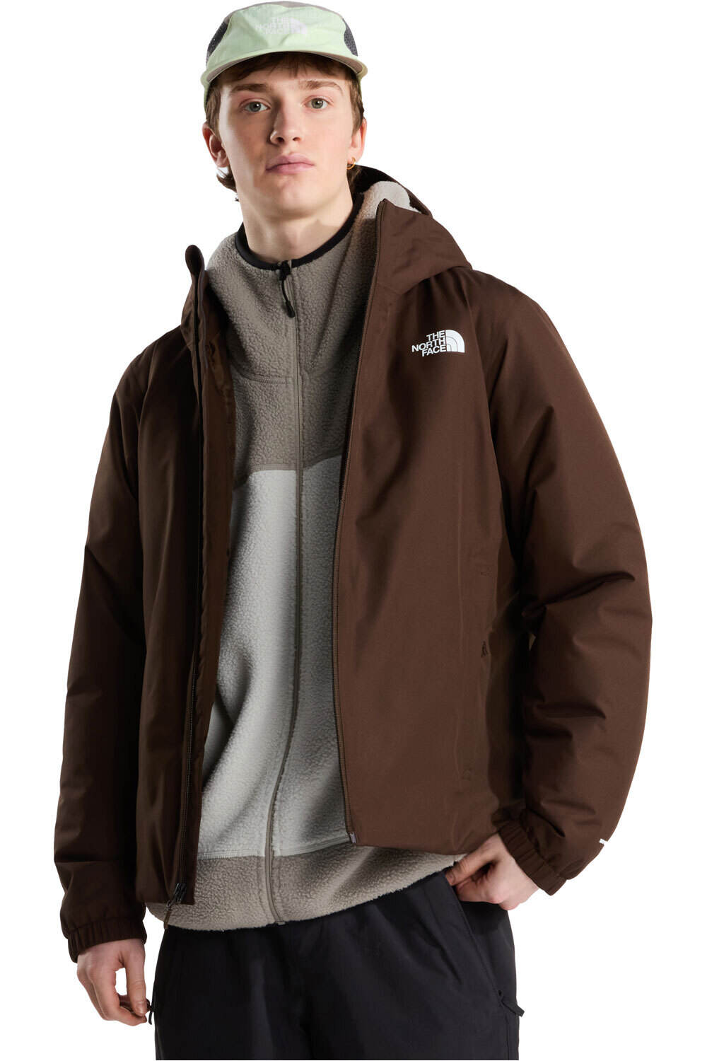 The North Face chaqueta outdoor hombre M QUEST MONO INS JACKET MARRON vista detalle