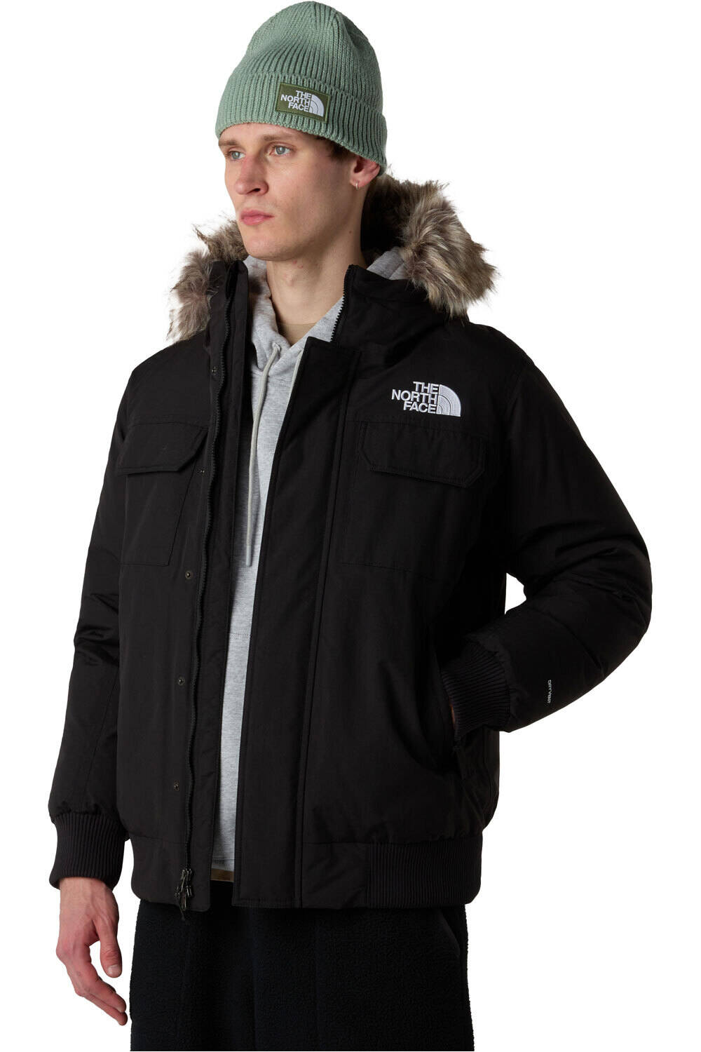 The North Face chaqueta outdoor hombre MCMURDO NEGRO vista detalle