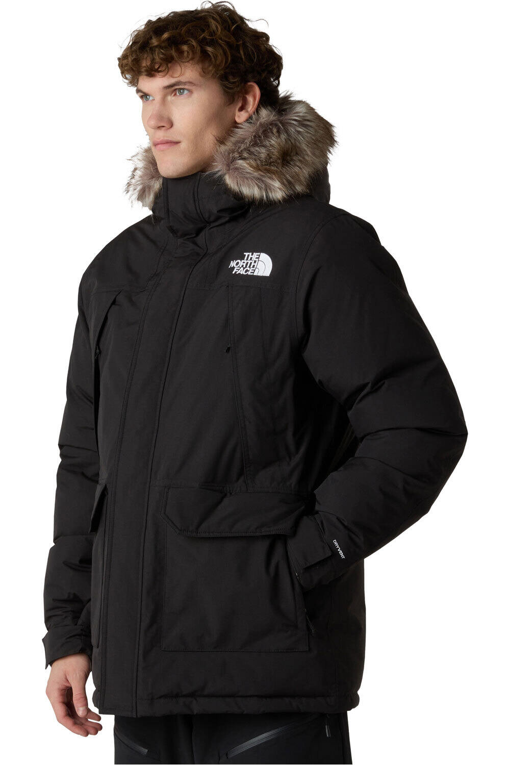 The North Face chaqueta outdoor hombre MCMURDO NEGRO vista detalle