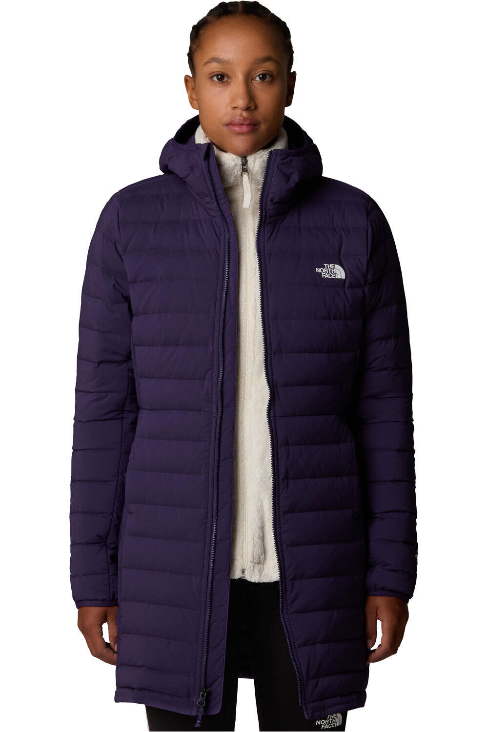 The North Face chaqueta outdoor mujer BELLEVIW MORADO vista detalle