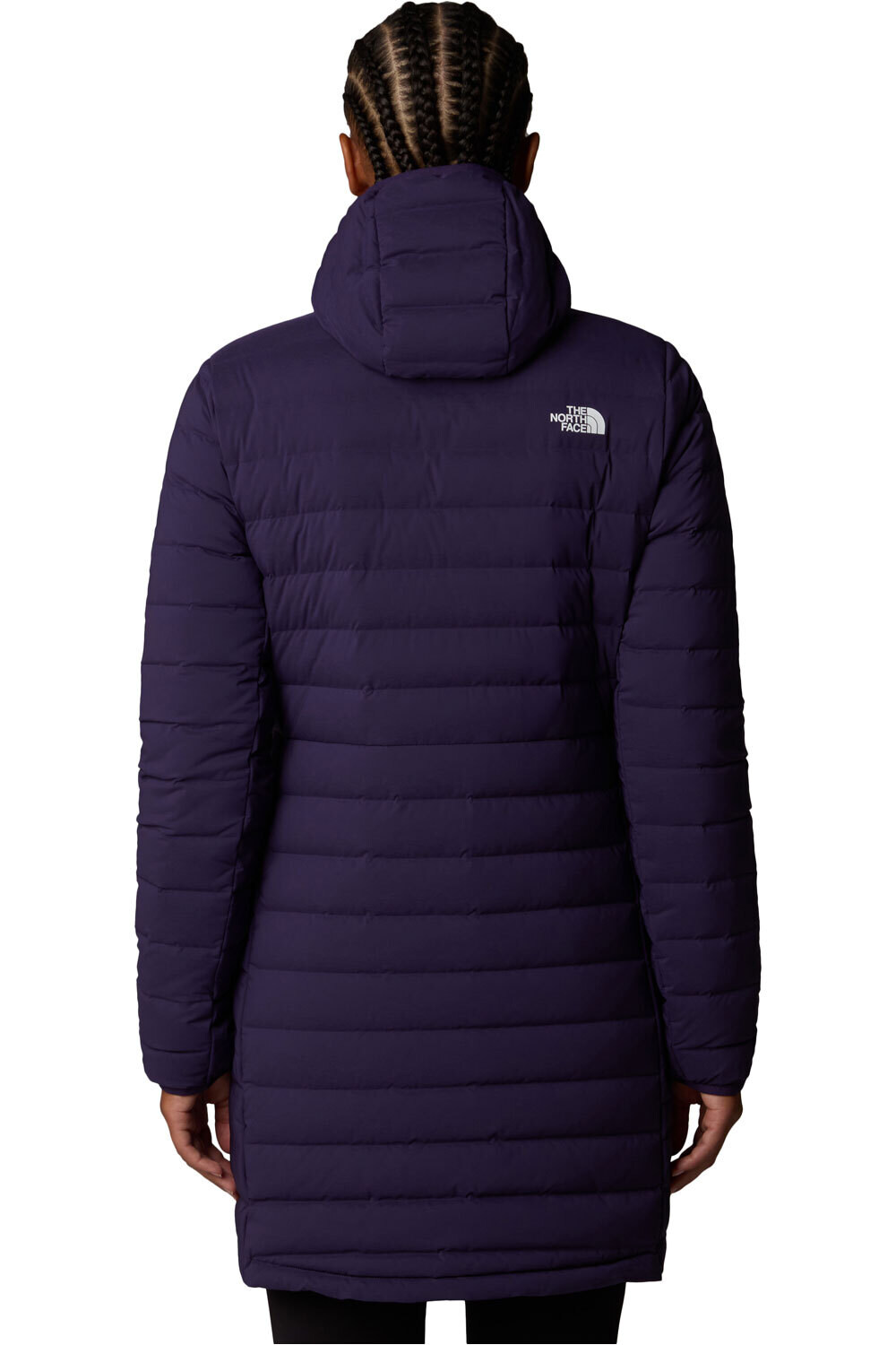 The North Face chaqueta outdoor mujer BELLEVIW MORADO vista trasera