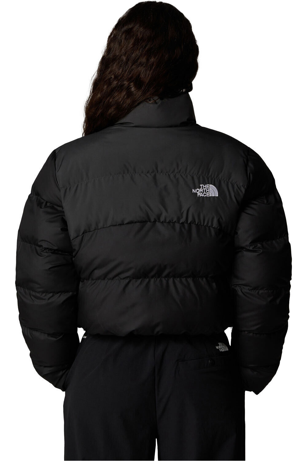 The North Face chaqueta outdoor mujer CROPPED SAIKURU  vista trasera