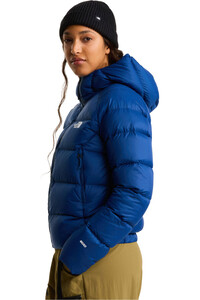 The North Face chaqueta outdoor mujer HYALITE DOWN AZUL vista detalle