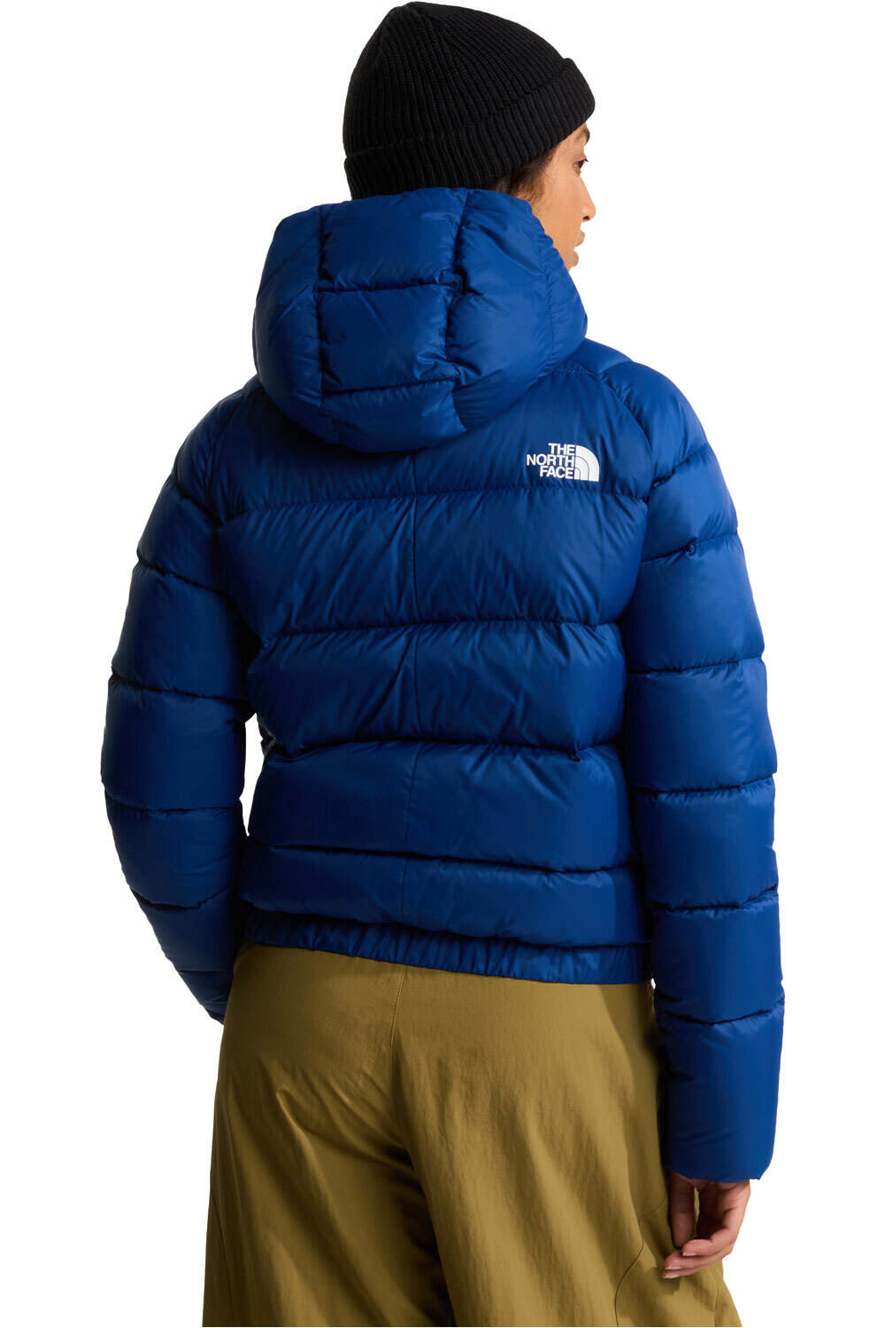 The North Face chaqueta outdoor mujer HYALITE DOWN AZUL vista trasera