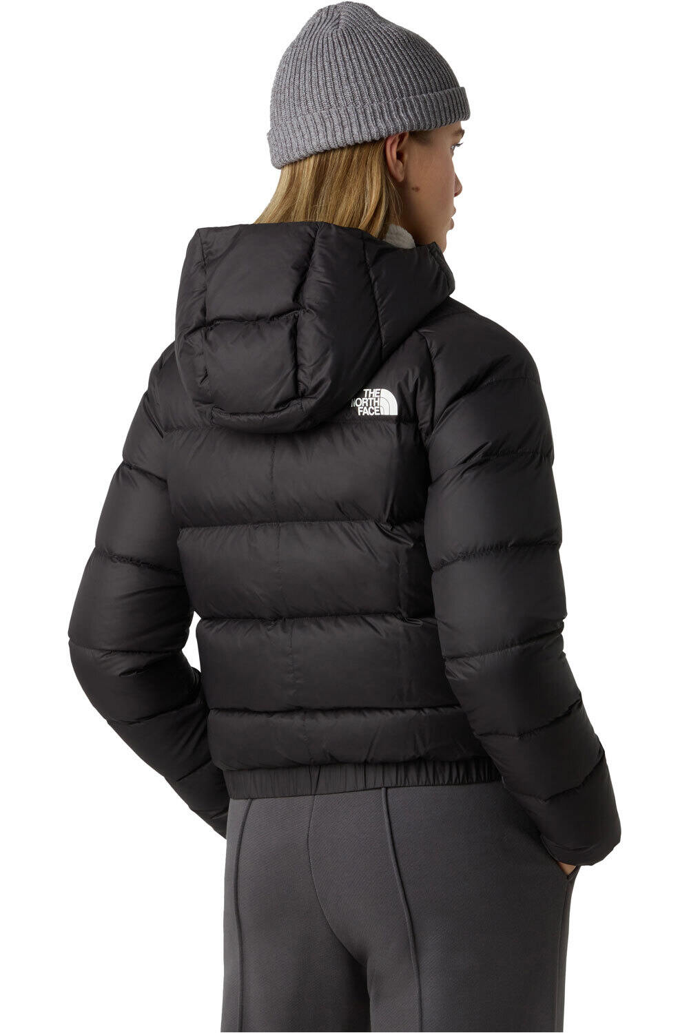 The North Face chaqueta outdoor mujer HYALITE DOWN NEGRO vista trasera
