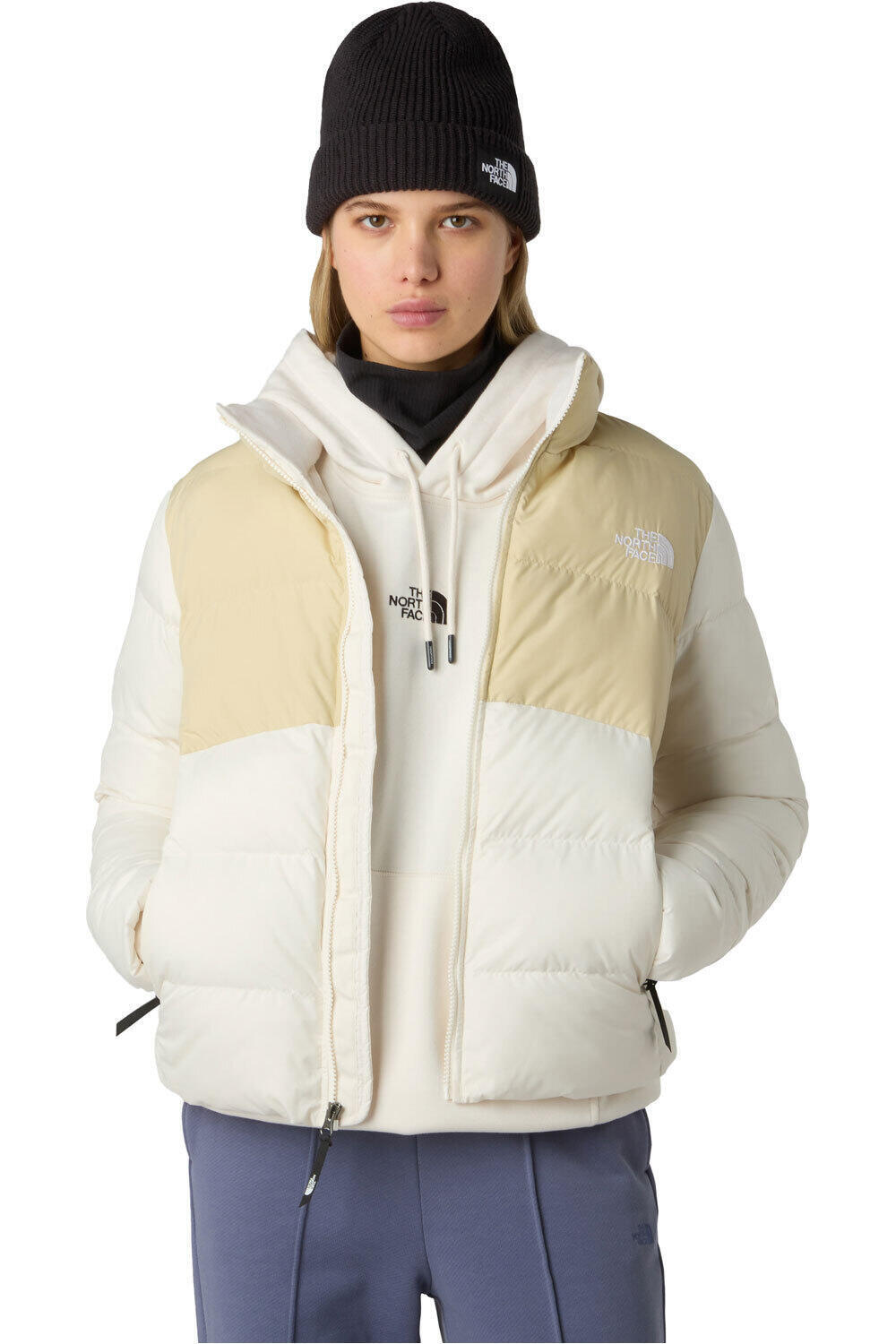 The North Face chaqueta outdoor mujer SAIKURU BLANCO vista detalle