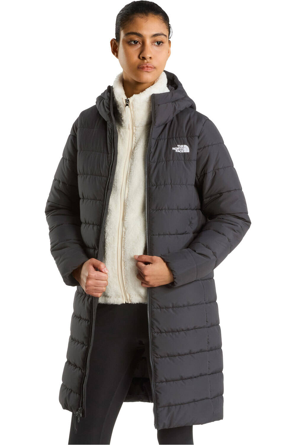 The North Face chaqueta outdoor mujer W ACONCAGUA HOODED PARKA MARRON vista detalle