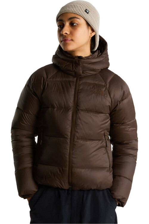 THE NORTH FACE W HYDRENALITE CITY DOWN HOODED JACKET marron