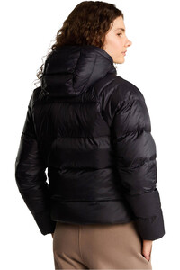 The North Face chaqueta outdoor mujer W HYDRENALITE CITY DOWN HOODED JACKET MARRON vista trasera