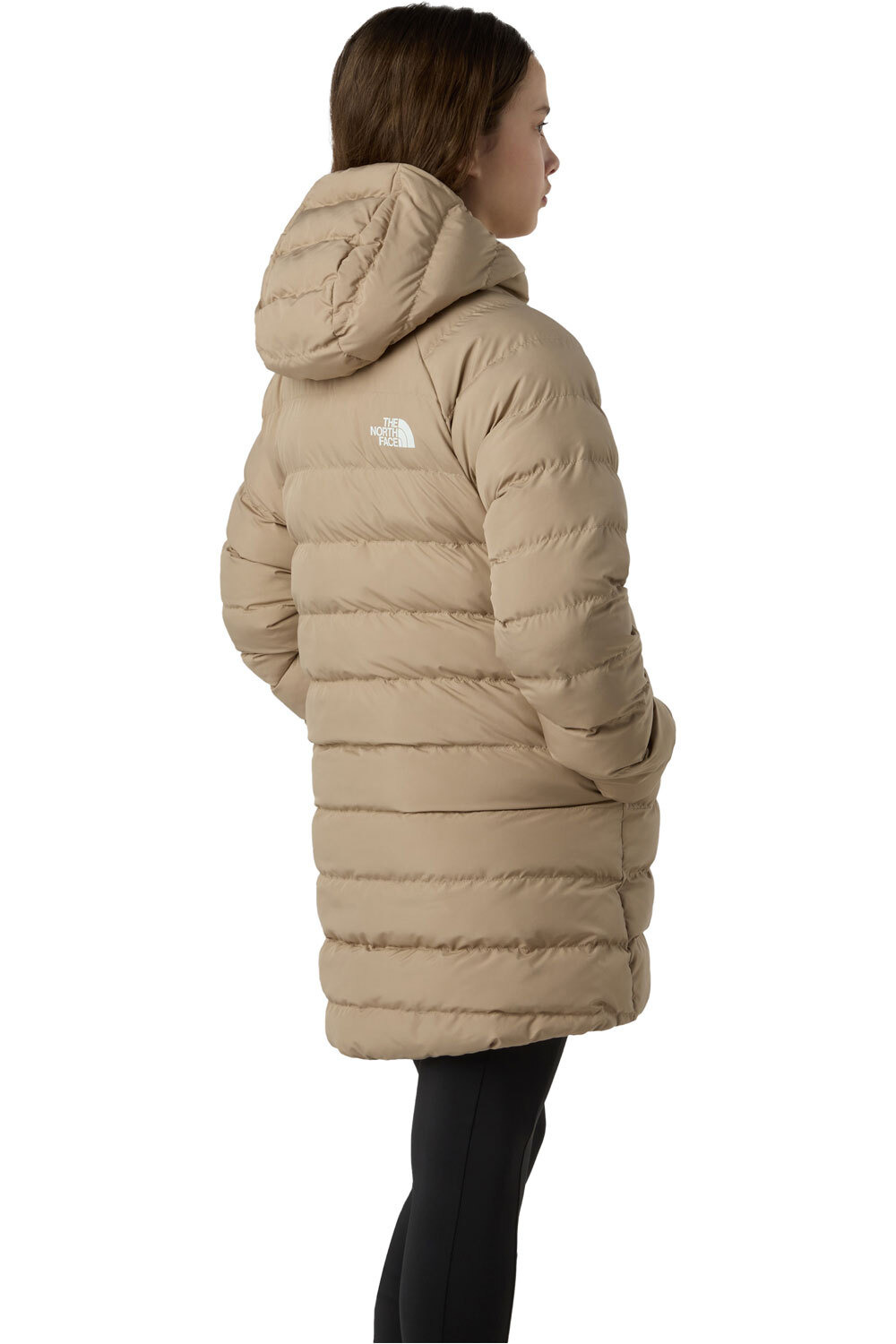 The North Face chaqueta outdoor niño REVERSIBLE PERRITO MARRON vista trasera