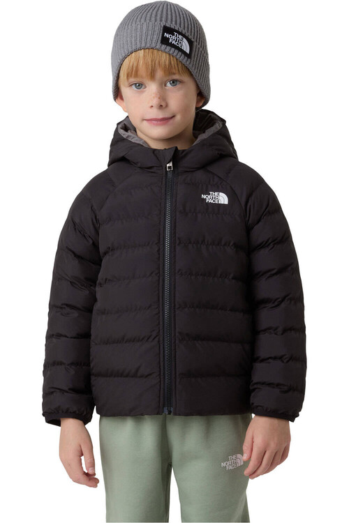 The North Face chaqueta outdoor niño REVERSIBLE PERRITO NEGRO