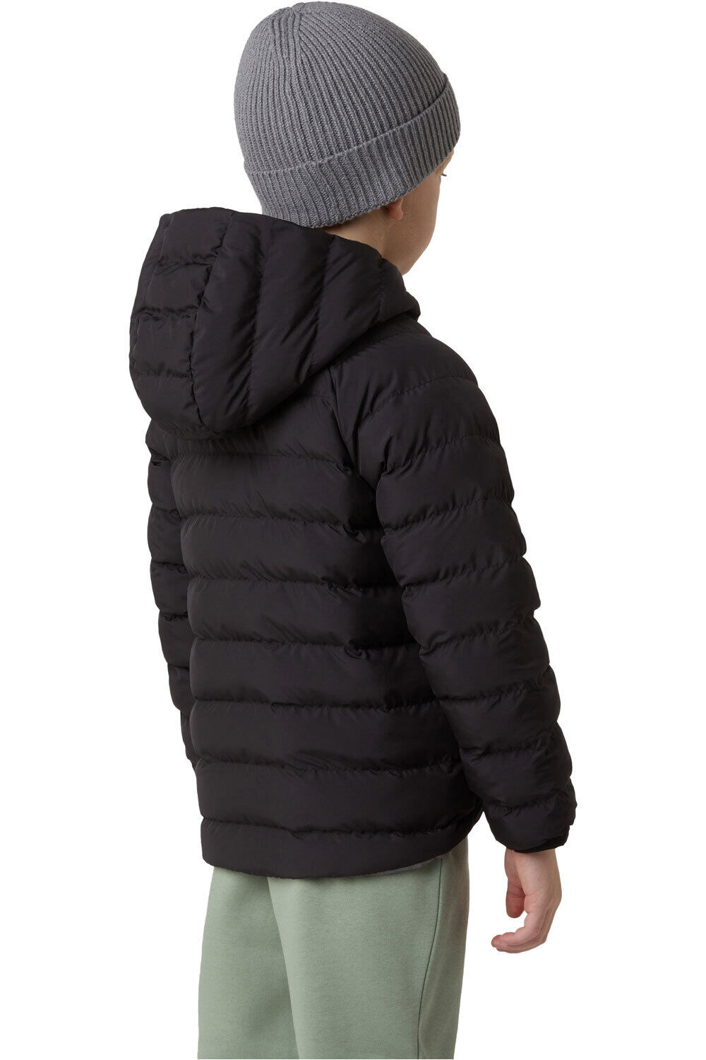 The North Face chaqueta outdoor niño REVERSIBLE PERRITO NEGRO vista trasera