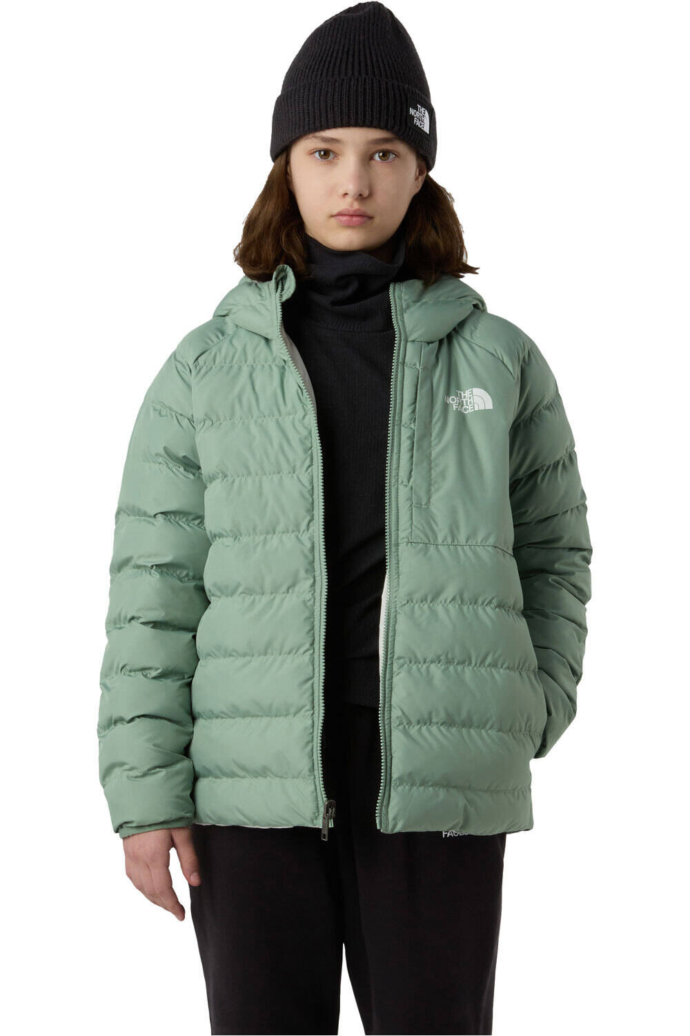 The North Face chaqueta outdoor niño REVERSIBLE PERRITO VERDE 03