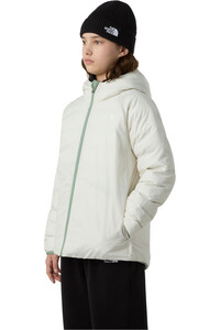 The North Face chaqueta outdoor niño REVERSIBLE PERRITO VERDE vista trasera