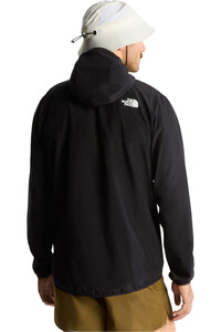 The North Face chaqueta softshell hombre M 24/7 WOVEN JACKET 2.0 NEGRO vista trasera