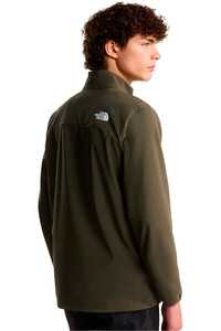 The North Face chaqueta softshell hombre NIMBLE 2 MARRON vista trasera