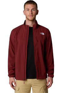 The North Face chaqueta softshell hombre NIMBLE ROJO vista detalle