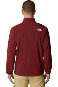 The North Face chaqueta softshell hombre NIMBLE ROJO vista trasera