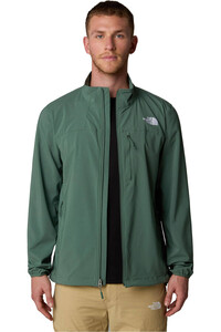 The North Face chaqueta softshell hombre NIMBLE VERDE vista detalle