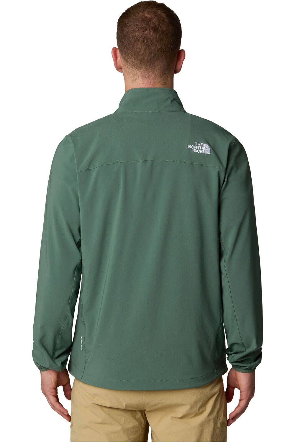 The North Face chaqueta softshell hombre NIMBLE VERDE vista trasera