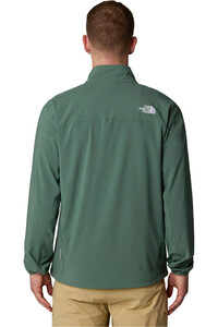 The North Face chaqueta softshell hombre NIMBLE VERDE vista trasera
