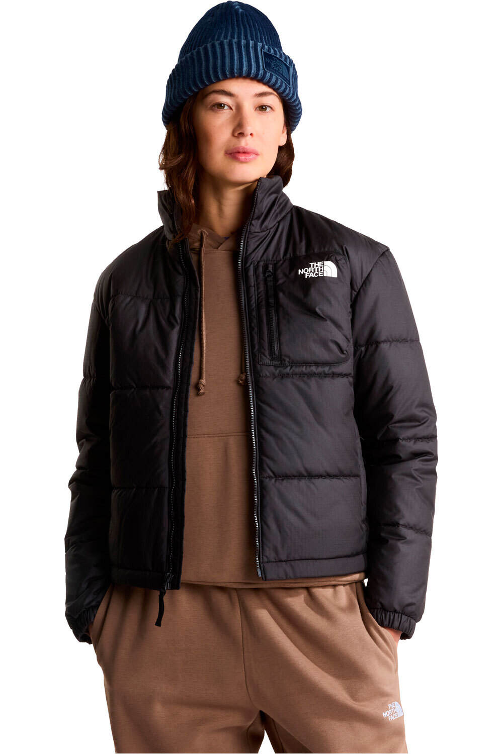 The North Face chaqueta softshell mujer W NUKETO SYNTH INS JACKET MARRON vista detalle