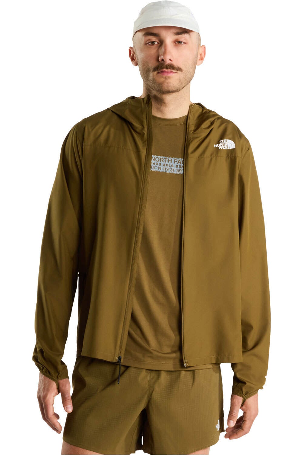 The North Face Chaqueta Trail Hombre FONTANALES WIND MARRON vista detalle