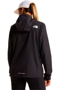 The North Face CHAQUETA TRAIL RUNNING MUJER FONTANALES NEGRO vista trasera