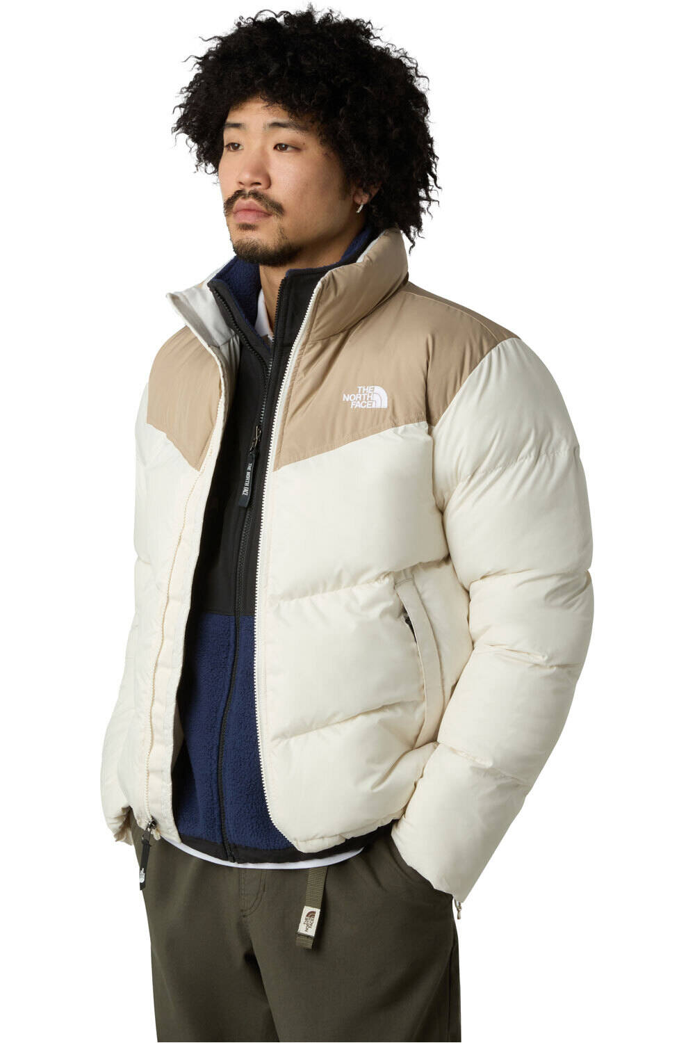 The North Face chaquetas hombre SAIKURU BLANCO vista detalle
