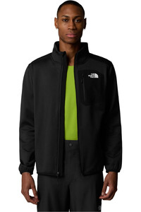 The North Face forro polar hombre CREST NEGRO vista detalle