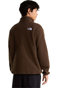 The North Face forro polar hombre M TNF FLEESKI 1/4 ZIP PO MARRON vista trasera