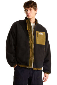 The North Face forro polar hombre M YUMIORI REVERSIBLE JACKET MARRON vista detalle