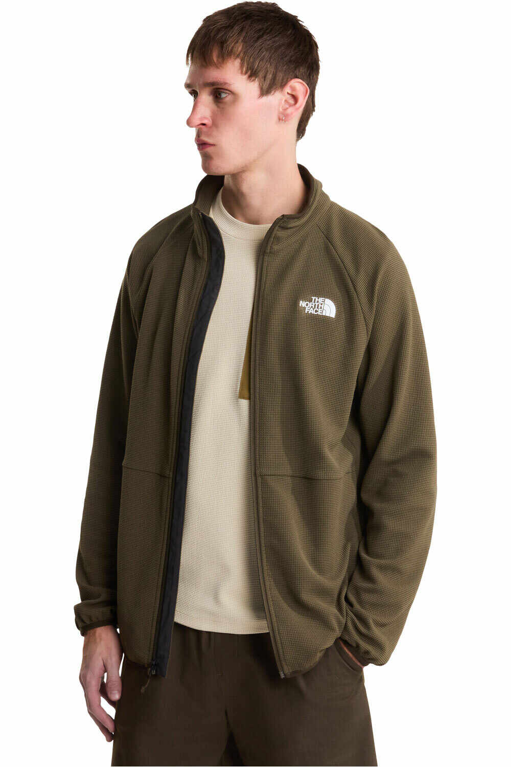 The North Face forro polar hombre PACKABLE KECHA MARRON vista detalle