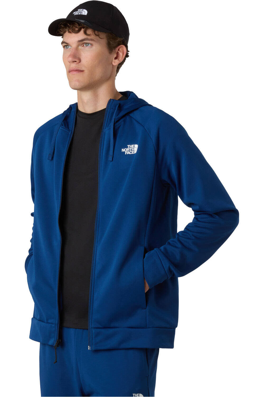 The North Face forro polar hombre REAXION 2.0 AZUL vista detalle