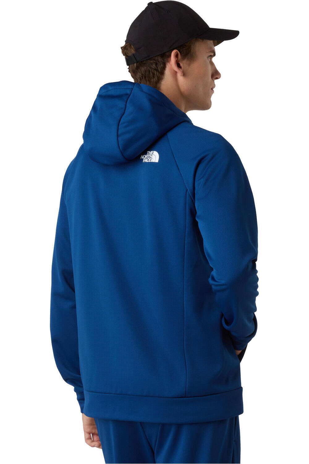 The North Face forro polar hombre REAXION 2.0 AZUL vista trasera