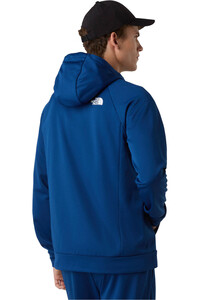 The North Face forro polar hombre REAXION 2.0 AZUL vista trasera