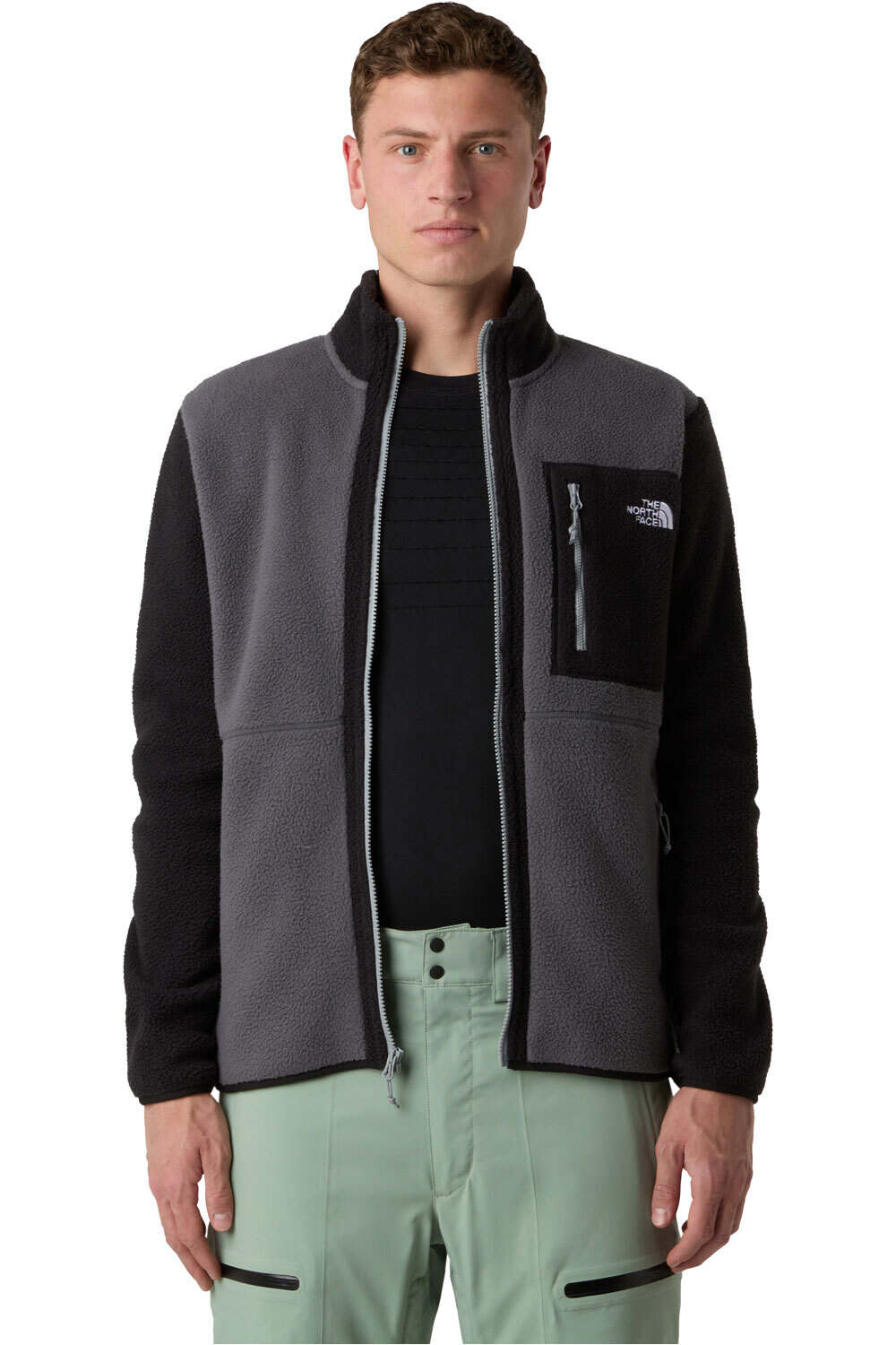 The North Face forro polar hombre YUMIORI GRIS vista detalle