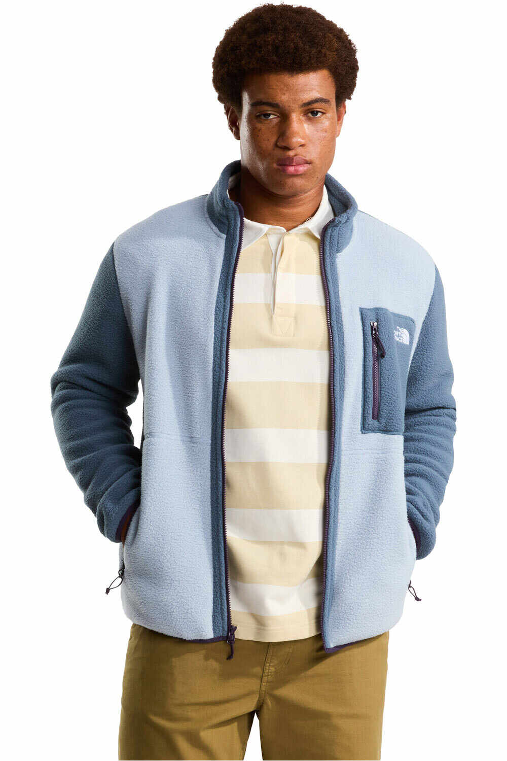 The North Face forro polar hombre YUMIORI GRIS vista detalle