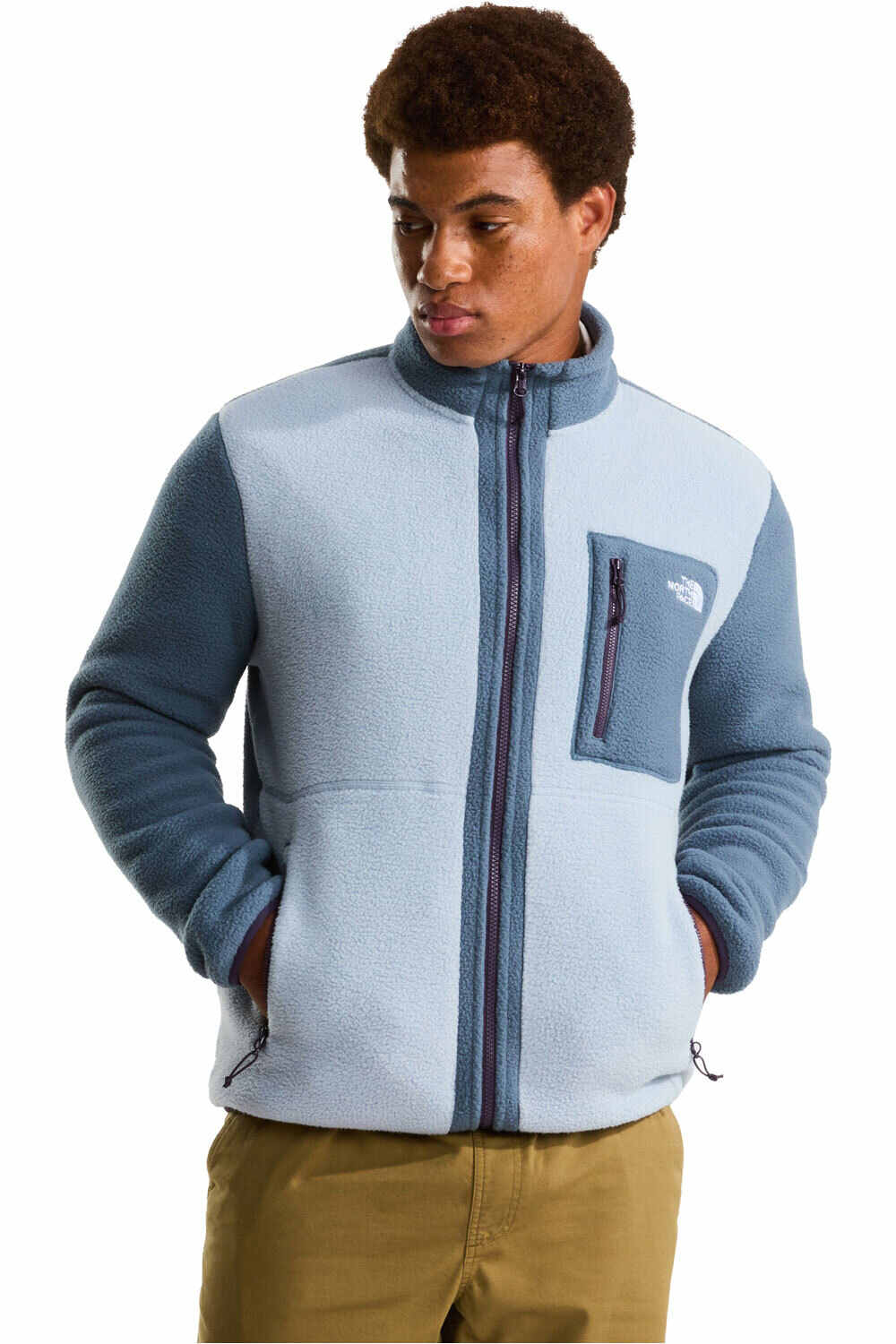 The North Face forro polar hombre YUMIORI GRIS vista frontal
