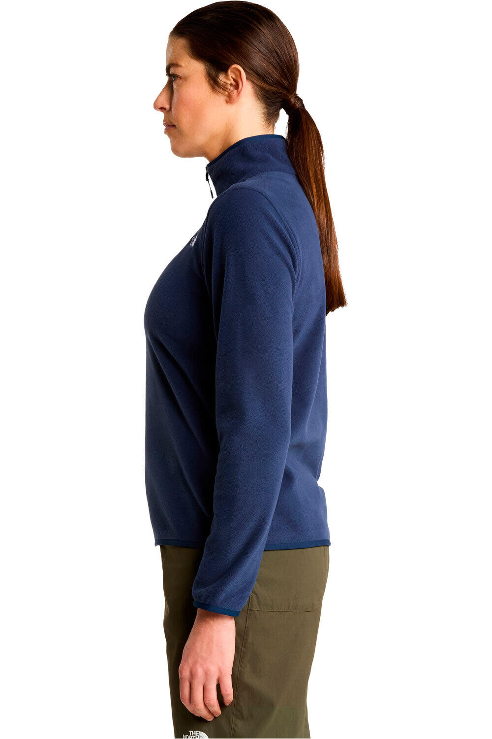 The North Face forro polar mujer GLACIER AZUL vista detalle