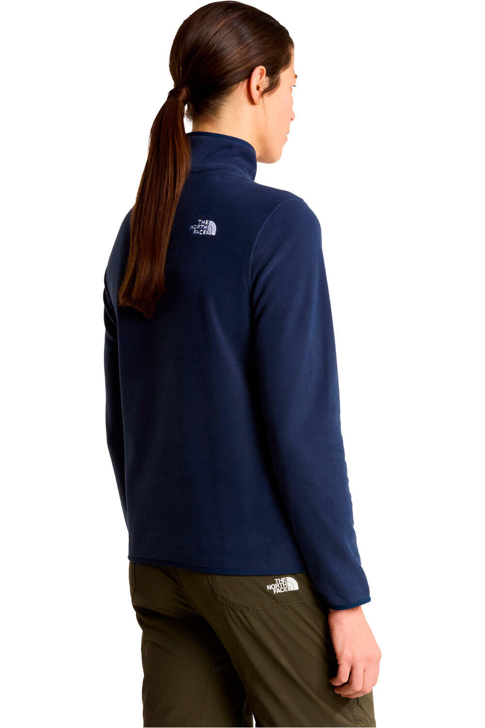 The North Face forro polar mujer GLACIER AZUL vista trasera